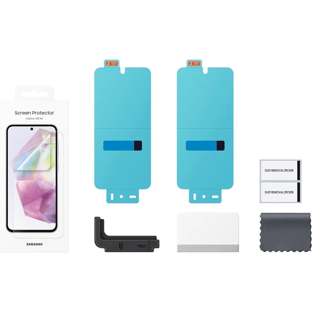 Защитная пленка Samsung Screen Protector для Samsung Galaxy A35 SM-A356 (2 Pack) (EF-UA356CTEGWW) - изображение 4