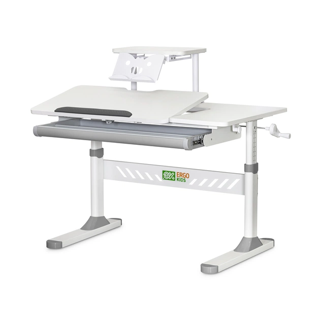 Парта ErgoKids с полкой Grey (TH-310 W/G + BD-S30 G) - изображение 1