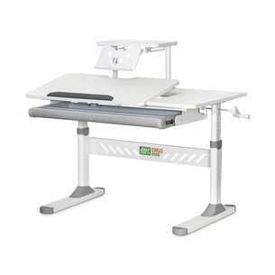 Парта ErgoKids з полицею Grey (TH-310 W/G + BD-S30 G) зображення 1