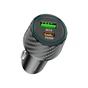 Зарядное устройство BOROFONE 1xUSB-C PD30W + 1xUSB QC3.0 48W car adapter black (6941991101175) - уменьшенное изображение 2