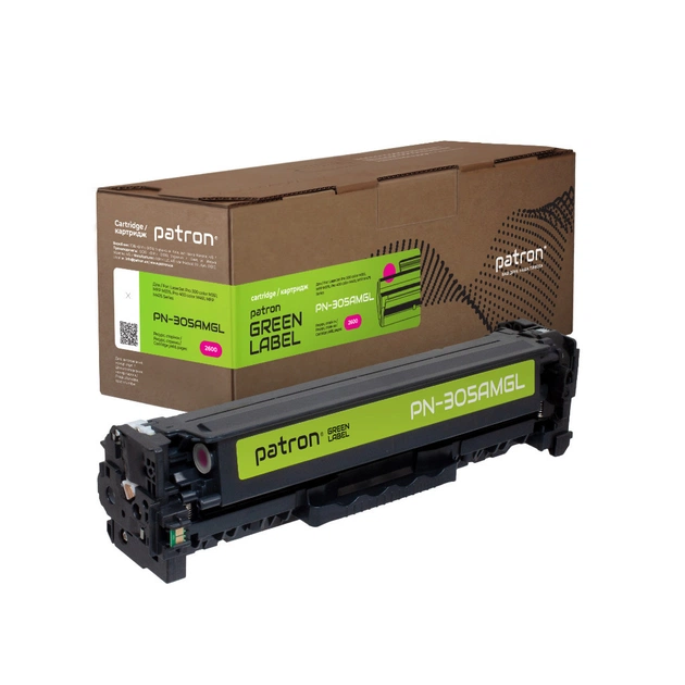 Картридж Patron HP 305A (CE413A) magenta Green Label (PN-305AMGL) - изображение 1