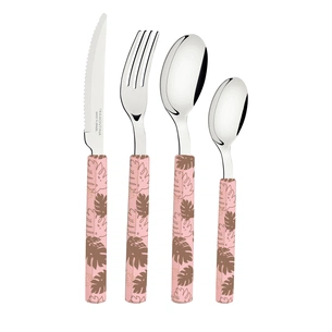 Набір столових приборів Tramontina Bliss 16 предметів Рожевий (29899/129) зображення 1