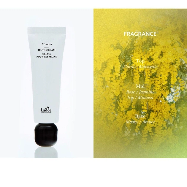 Крем для рук La'dor Mimosa Hand Cream 50 мл (8809982981596) - picture 3