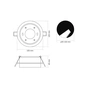 Светильник Videx під лампу GX53 врізний Білий (VL-SPF34R-W) - уменьшенное изображение 3
