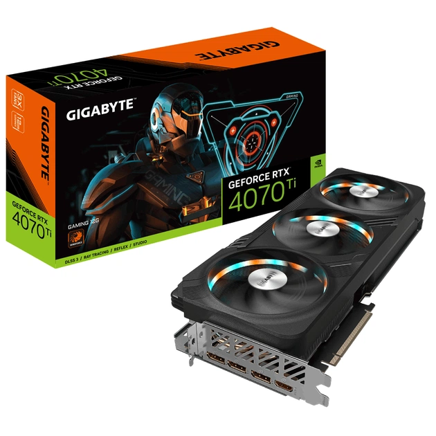 Відеокарта GIGABYTE GeForce RTX4070Ti 12Gb GAMING (GV-N407TGAMING-12GD) - изображение 1