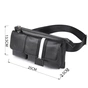 Сумка Vintage Поясна шкіряна Чорна (14953) - зменшене зображення 3