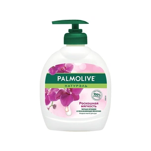 Рідке мило Palmolive Натурель Розкішна м'якість Чорна орхідея та зволожуюче молочко 300 мл (8693495031080) зображення 1