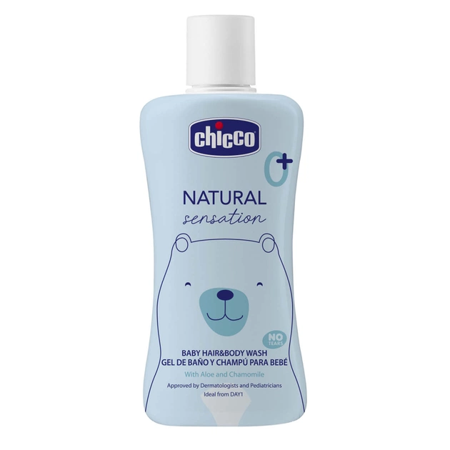 Дитячий гель для душу Chicco Natural Sensation Без Сліз шампун 200 мл 8058664164004 (11530.00) - picture 1