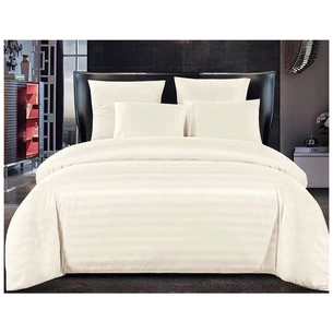 Постільна білизна ШЕМ Страйп-Сатин Білий двоспальний 180 х 220 (1,8 Страйп-Сатин_Білий) зображення 1