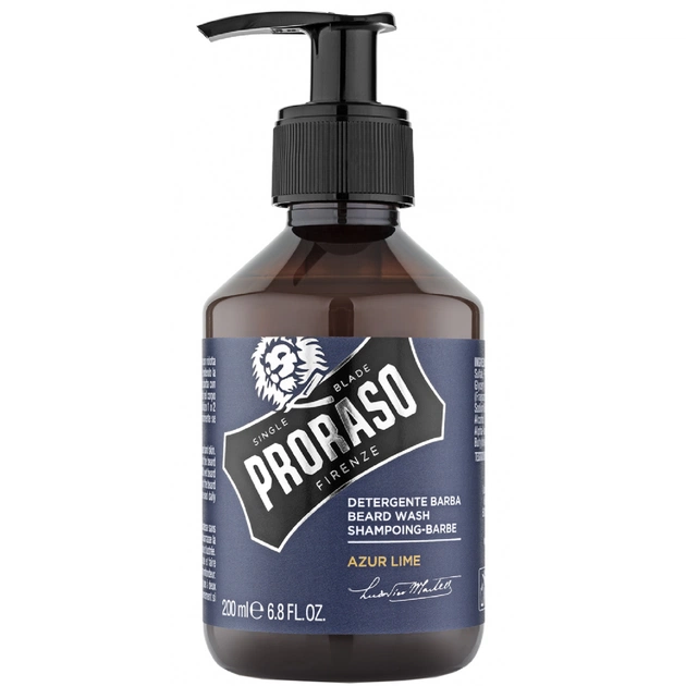 Шампунь для бороди Proraso Azur Lime 200 мл (8004395007516) - зображення 1