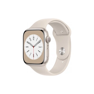 Смарт-годинник Apple Watch Series 8 GPS 45mm Starlight Aluminium Case with Starlight Sport Band - Regular (MNP23UL/A) зображення 1