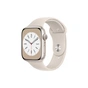 Смарт-годинник Apple Watch Series 8 GPS 45mm Starlight Aluminium Case with Starlight Sport Band - Regular (MNP23UL/A) - зменшене зображення 1