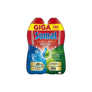 Гель для миття посуду в посудомийці Somat Excellence Duo Gel Антижир 900+900 мл (9000101505900) зображення 1