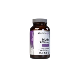 Вітамін Bluebonnet Nutrition Біотин, 10 000 мкг, Beautiful Ally, 90 вегетаріанських капсул (BLB1504) зображення 1