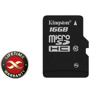 Карта пам'яті Kingston 16Gb microSDHC class 10 (SDC10/16GBSP) зображення 1