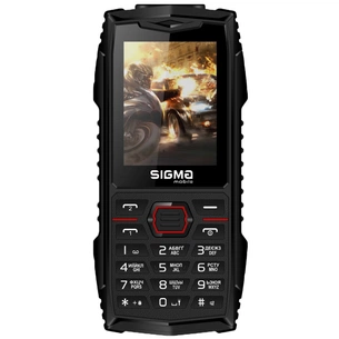 Мобільний телефон Sigma X-treme AZ68 Black Red (4827798374924) зображення 1
