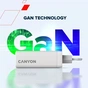 Зарядний пристрій Canyon CU140ACC GaN 150W 3xPD 1xQC EU White (CNS-CUW140ACC) - уменьшенное изображение 6