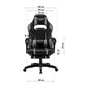 Крісло ігрове GT Racer X-2749-1 Gray/Black Suede (X-2749-1 Fabric Gray/Black Suede) - зменшене зображення 11