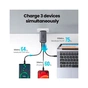 Зарядний пристрій Ugreen 3xUSB 65W GaN (2хUSB-C+USB-A) CD244 Grey (10335) - зменшене зображення 3