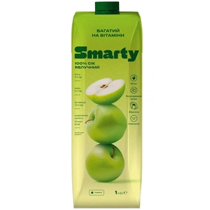 Сік Smarty Яблучний 1 л (2612000) зображення 1