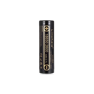 Акумулятор 18650 2600mAh Li-Ion, (2450-2650mah), 3.7V (2.75-4.2V), Blac Liitokala (Lii-26A) зображення 1