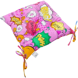 Подушка на стілець MirSon Бязь 17-0512 Bombs pink 40х40 см (2200006185581) зображення 1