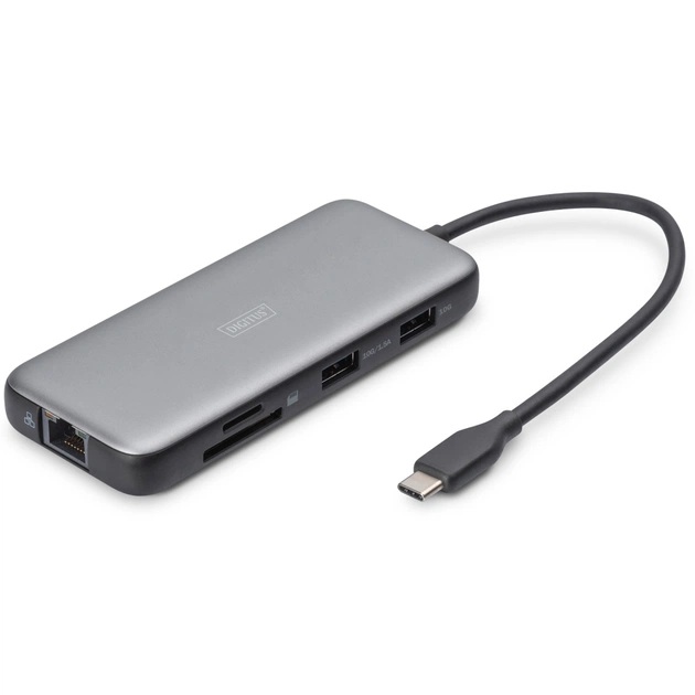 Порт-реплікатор Digitus USB-C > 2xHDMI/2xUSB-A/USB-C/SD/MicroSD/RJ54 (DA-70915) - picture 5