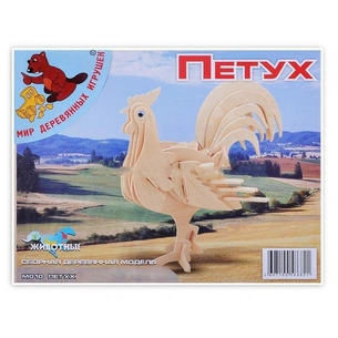 Збірна модель Мир деревянных игрушек Петух (М010) зображення 1