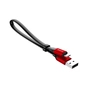 Дата кабель USB 2.0 AM to Lightning 0.23m 2A black/red Baseus (CALMBJ-B91) - уменьшенное изображение 5