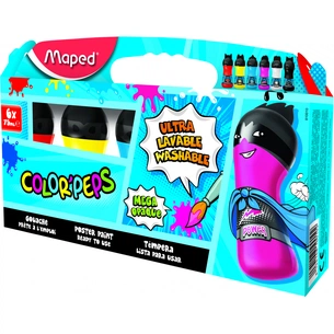 Гуашеві фарби Maped COLOR PEPS 6 кольорів, 75 мл (MP.810010) зображення 1