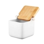 Цукорниця Ardesto Midori 12х12х11см, 840мл, кераміка, бамбук, біла (AR0907W) - preview 3