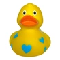 Игрушка для ванной Funny Ducks Утка Желтая в голубых сердечках (0905) - уменьшенное изображение 2