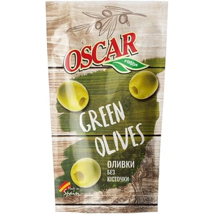 Овочева консервація Oscar foods Оливки без кісточки 185 г (8413552052441) зображення 1