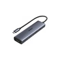 Концентратор Ugreen USB-C to 1xUSB-A 3.2 + 1xUSB-A 2.0 + 2xUSB-C 3.2 + RJ45 + PD CM512 gray (45320) - зменшене зображення 1