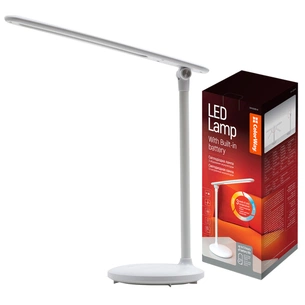 Настільна лампа ColorWay 4W з вбудованим акумулятором 1800 mAh USB in/out 5V*1A, white (CW-DL02B-W) зображення 1