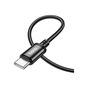 Дата кабель USB-C to USB-C 1.0m Wind 60W X89 black HOCO (6931474784384) - зменшене зображення 3