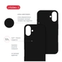 Чохол до мобільного телефона Intaleo SoftShell Apple iPhone 16 Black (1283126609206) - зменшене зображення 5