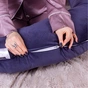 Подушка MirSon для вагітних та годування №8304 Velvet Line 28-0006 Navy blue Велюр 30х170х20 см (2200006200291) - preview 3