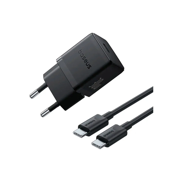Зарядное устройство Baseus Palm Fast Charger 1C 30W + Cable 1.0m Type-C 60W black (P10111605113-01) - изображение 1
