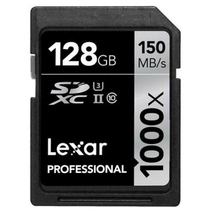 Карта пам'яті Lexar 128GB SDXC class 10 UHS-II U3 4K (LSD128CRBEU1000) зображення 1