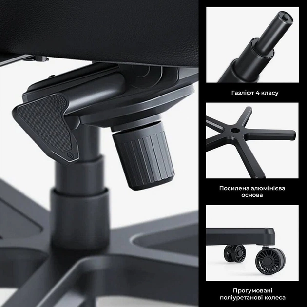 Крісло для геймерів Anda Seat Kaiser 4 V2 Size XL PVC Black (AD12YDDC-XLL-20-B-PV/C-03) - зображення 6