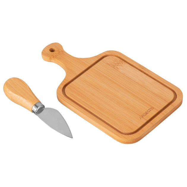 Дошка для подачі Ardesto Midori, 2 предмети, 19х11х0.8см, бамбук, нержавіюча сталь (AR0936) - picture 3