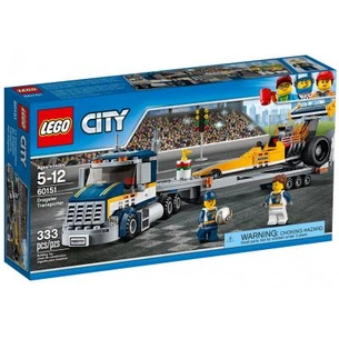 Конструктор LEGO City Вантажівка для перевезення драгстера (60151) зображення 1