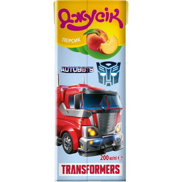 Сік дитячий Джусік Поні-Трансформери Персиковий з м'якоттю 200 мл (4820016252677) - picture 6