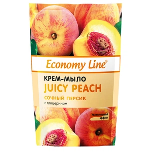 Рідке мило Sama Economy Line Соковитий персик з гліцерином 460 г (4820270630525) зображення 1