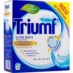 Пральний порошок Triumf Ultra White для білої білизни 2.8 кг (4260266159935) зображення 1