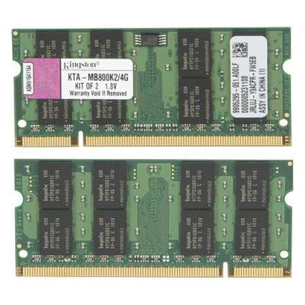 Модуль пам'яті для ноутбука SODIMM DDR2 2GB (2x1GB) 800 MHz Kingston (KTA-MB800K2/2G) зображення 1