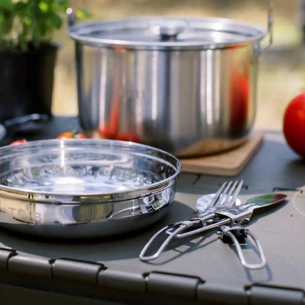 Набір туристичного посуду Tribe Compact Set сталевий (T-FC-0021-metal) - picture 10