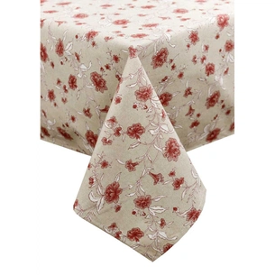 Скатертина Прованс Квіти бордо Господиня 220х136 см (4823093450974) зображення 1