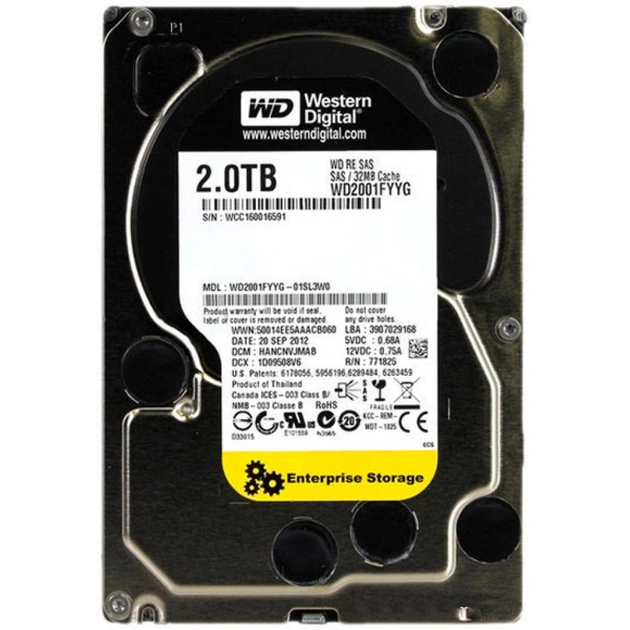 Жесткий диск для сервера 3.5" 2TB WD (WD2001FYYG) - изображение 1